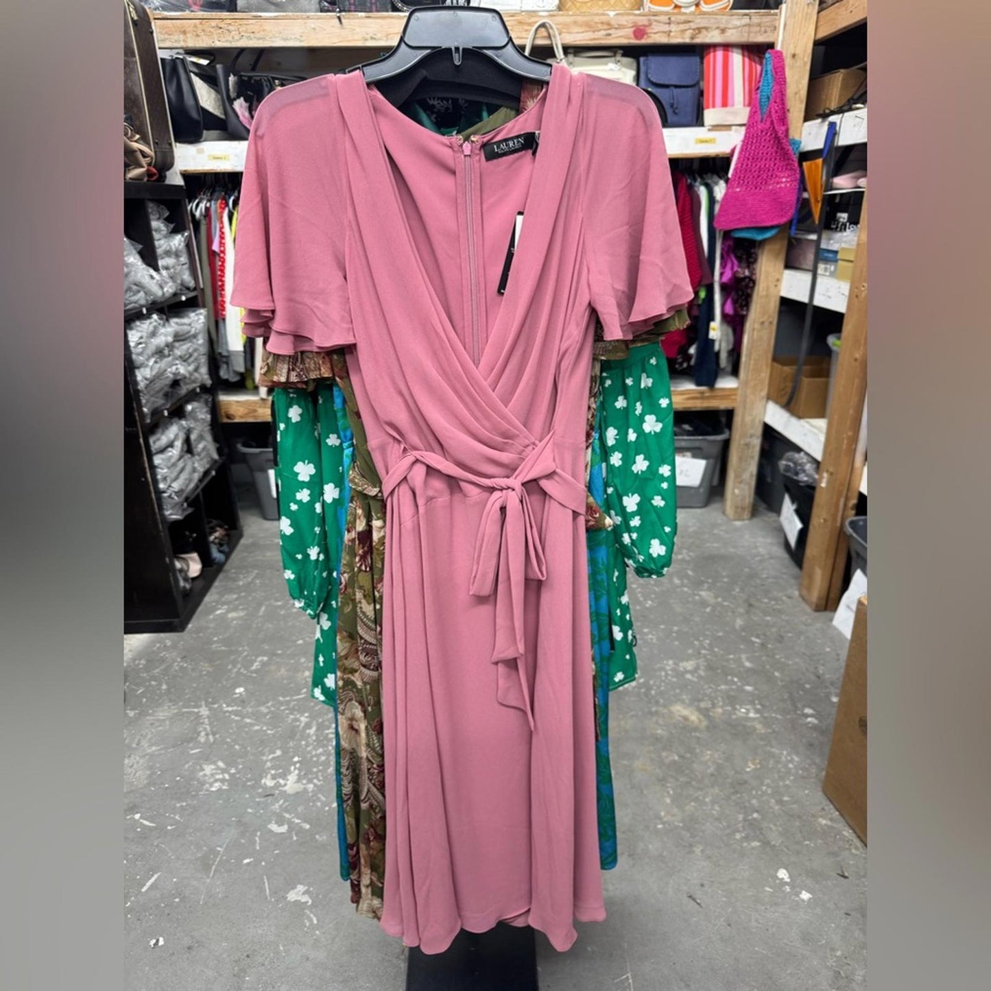 Lauren Ralph Lauren Pink Midi Dress