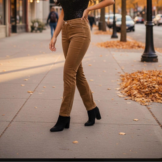 Lauren Ralph Lauren Tan Corduroy Pants