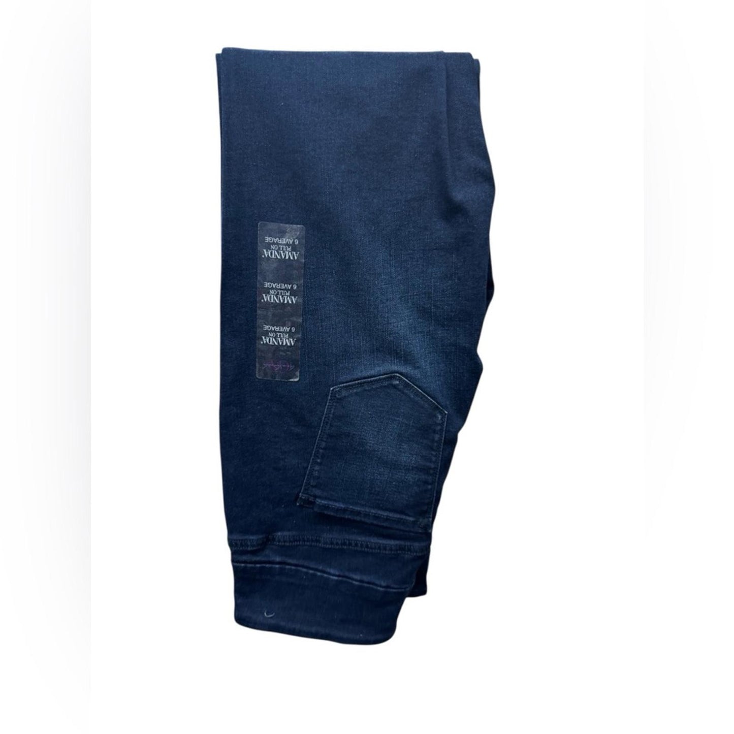 Gloria Vanderbilt Amanda  Pull On high rise Women's Dark Blue Jeans