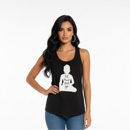 Pre-Love Black Graphic Tank Top