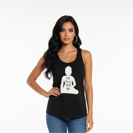 Pre-Love Black Graphic Tank Top