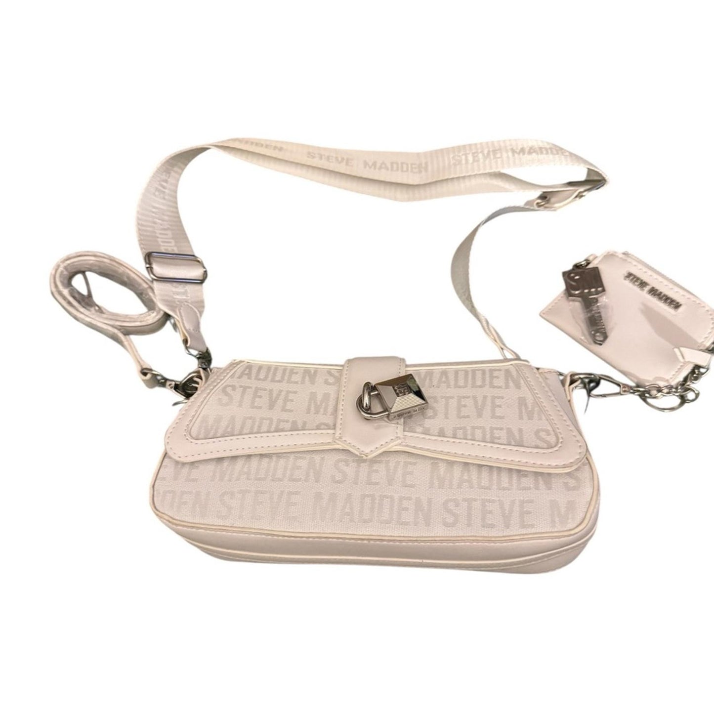 Steve Madden Cream Crossbody Bag