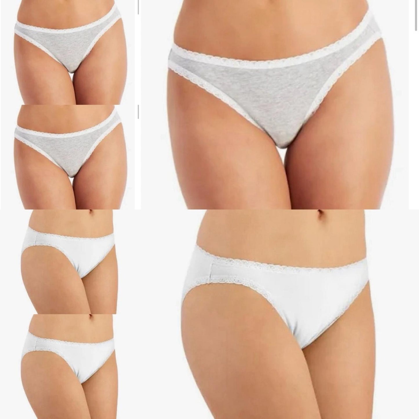 Set/6 Jenni Assorted Women's Core Bikini Panties Set