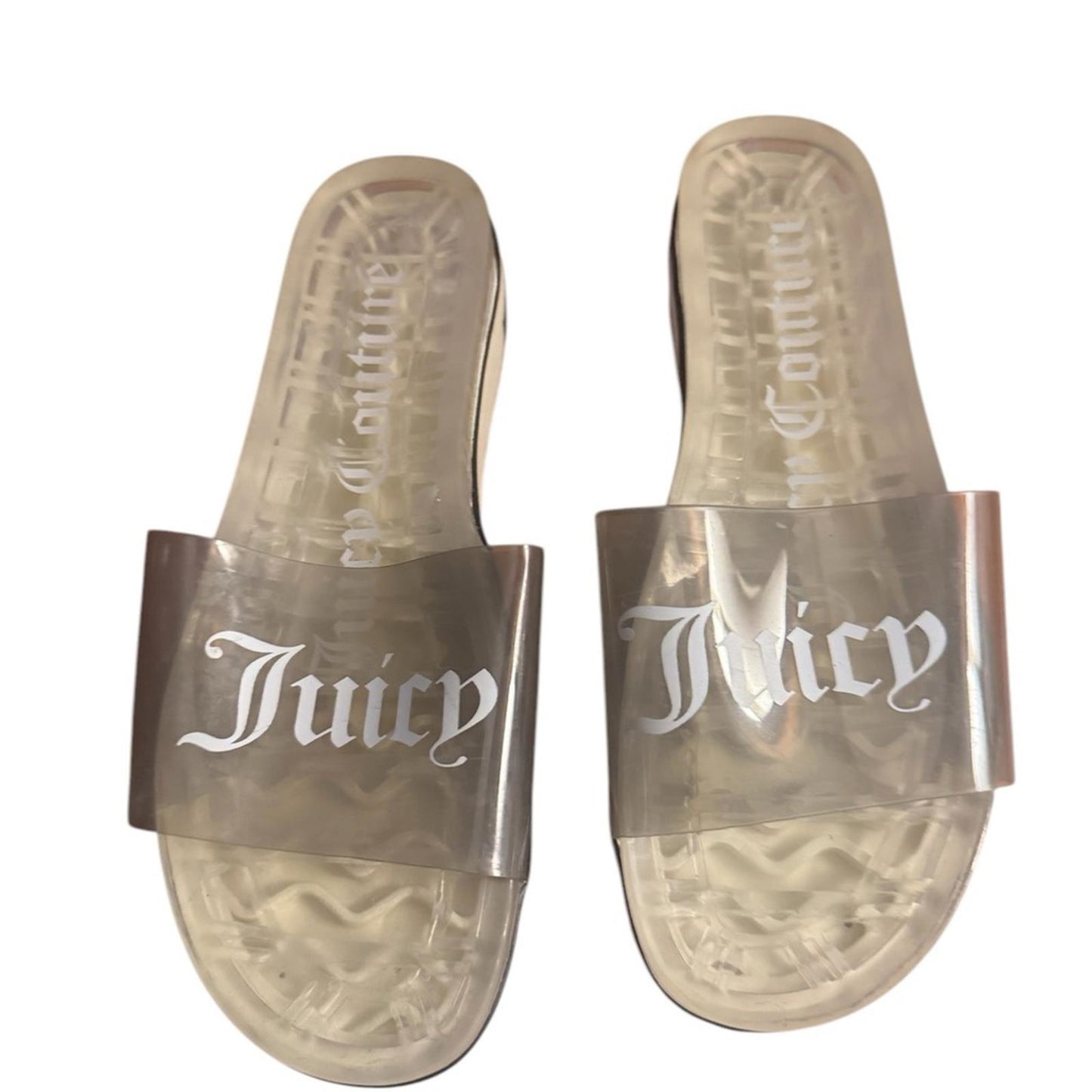 Pre-Love Juicy Couture Clear Slide Sandals