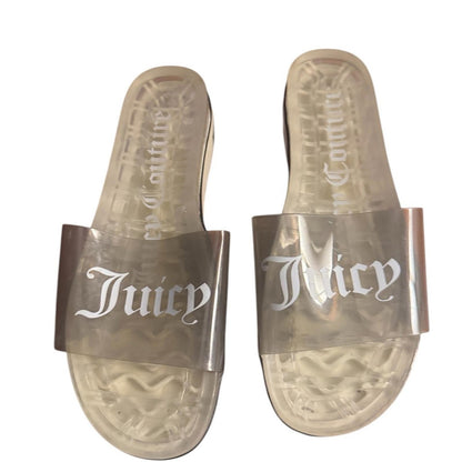 Pre-Love Juicy Couture Clear Slide Sandals