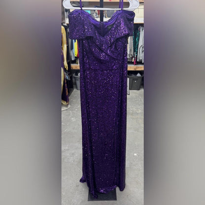 Xscape Elegant Purple Evening Gown