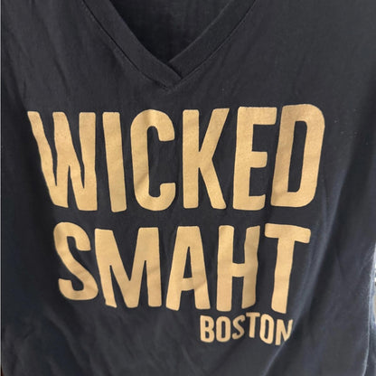 Pre-Love Wicked Smaht Boston Black Tee