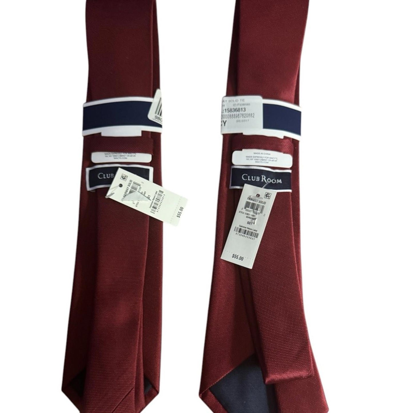 Club Room Elegant Burgundy Tie