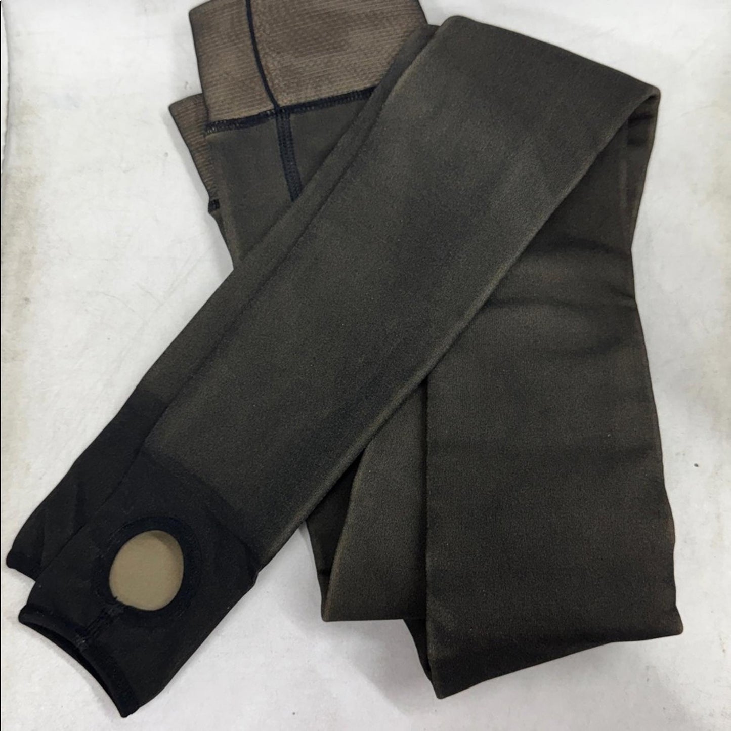 Women's Black Thick Fleece Sheer Tights