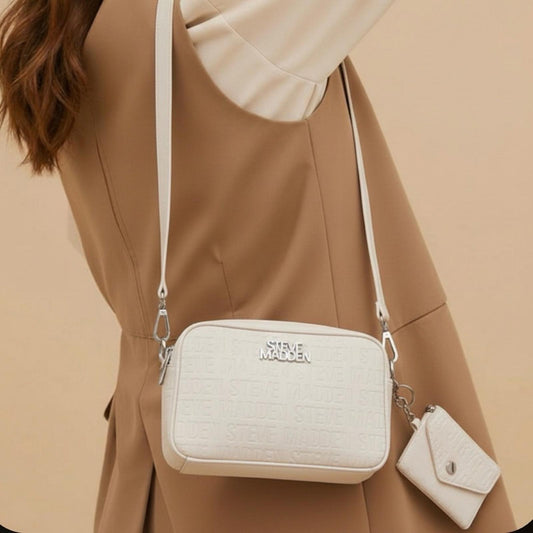 Steve Madden White Crossbody Bag