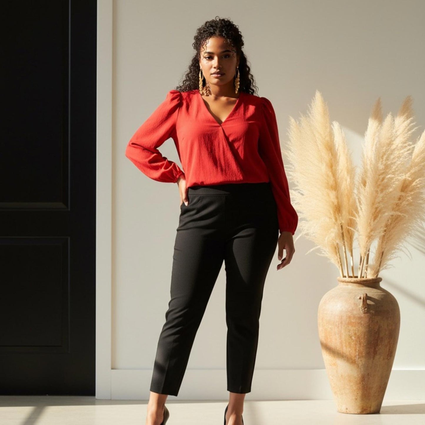 Alfred Dunner Black Ankle Pants
