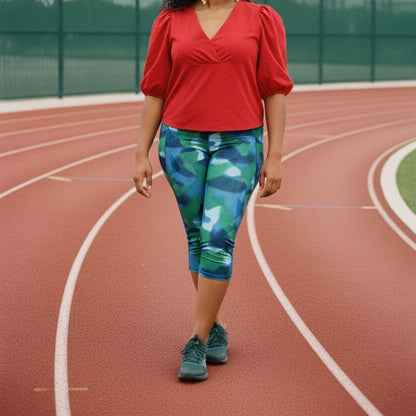 Ideology Blue Camouflage Leggings