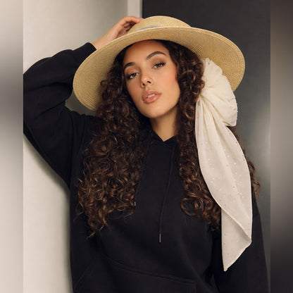 Style & Co. Elegant Tan and white Women's Sun Hat
