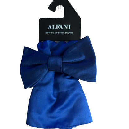 Alfani Blue Bow Tie and Pocket Square Set
