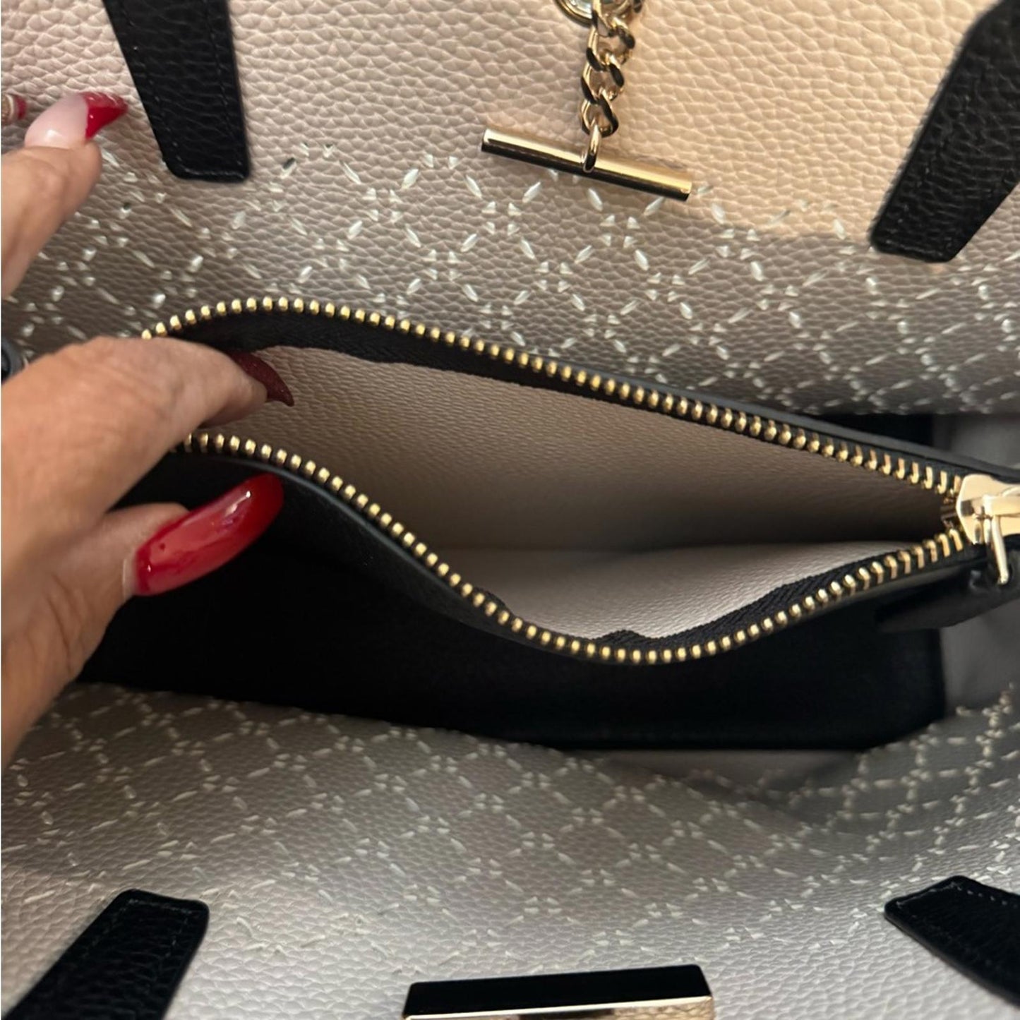 Pre-Love Guess Black Textured Satchel