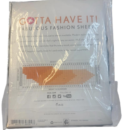 HUE Black Mesh Tights
