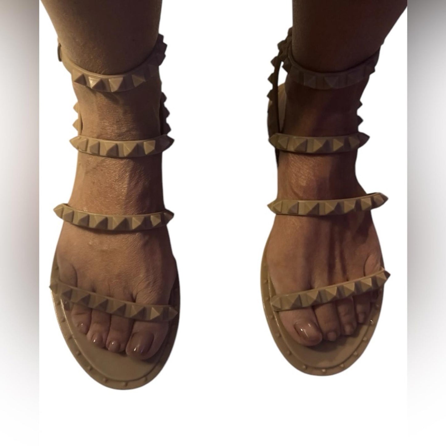 Pre-Love Steve Madden - Studded Beige Sandals