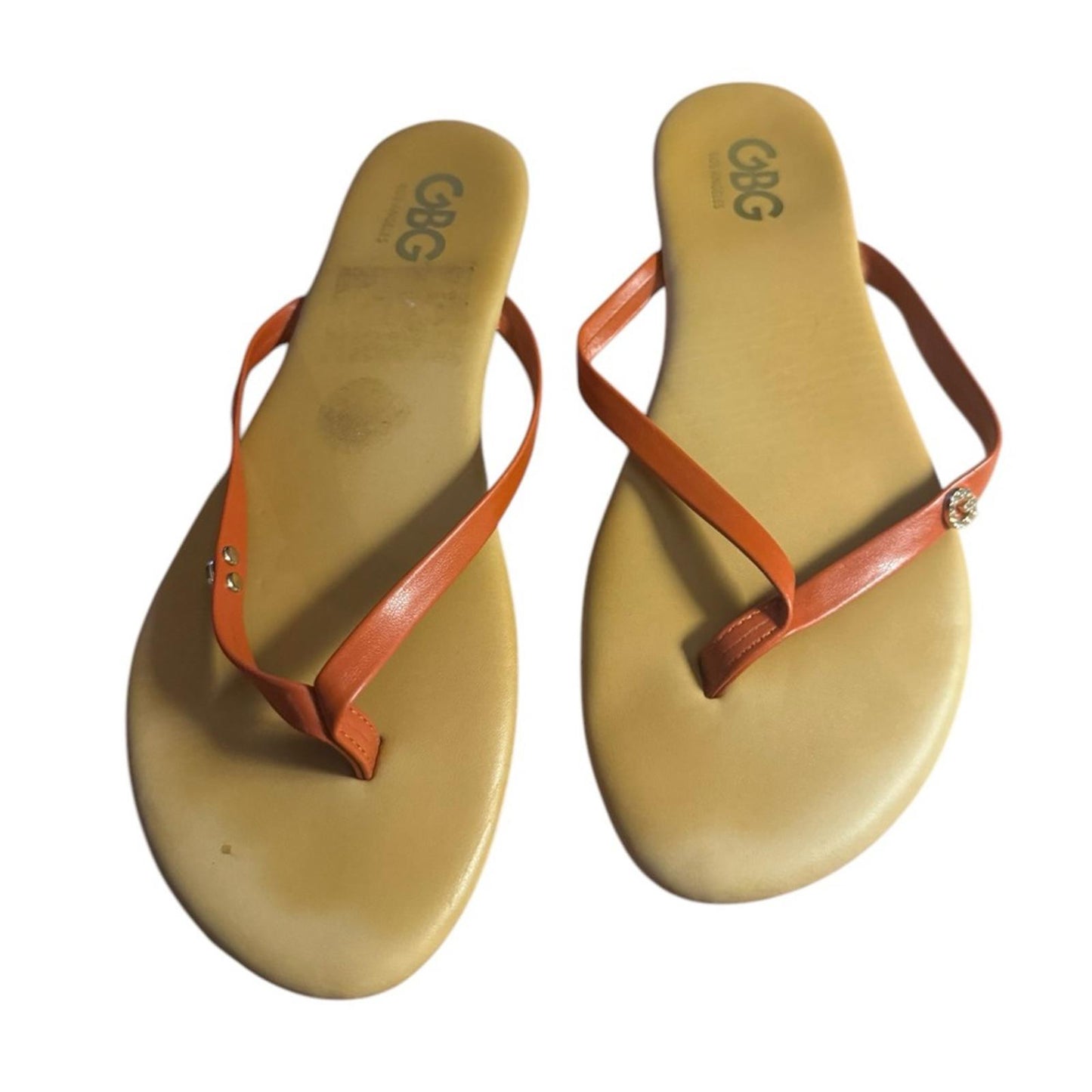 Pre-Love GBG Los Angeles Women's Orange Sandals