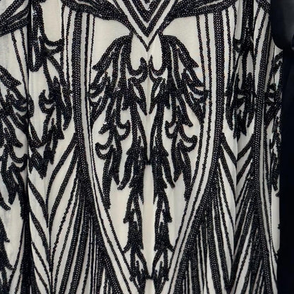 R&M Richards Elegant Black and White Women's Dress