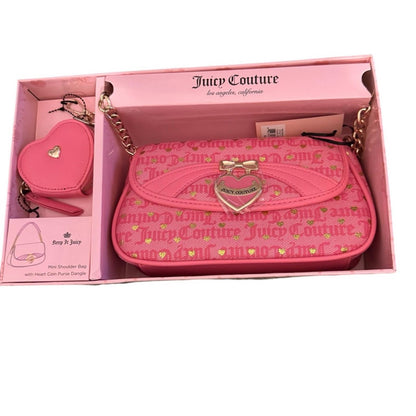 Juicy contour Pink Heart-Embellished Women's Bag