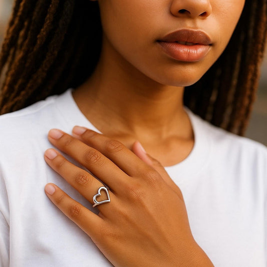 Pre-Love Tiffany & Co Open Heart adjustable Ring