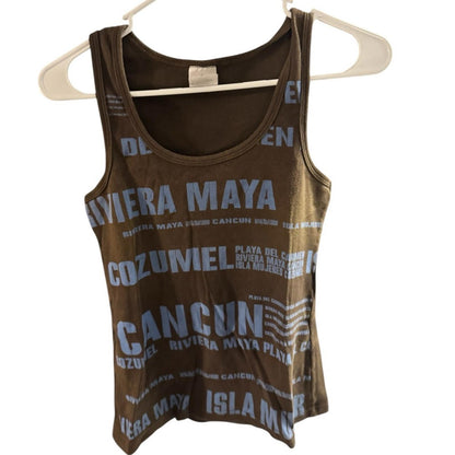 Pre-Love Women's Graphic Tank Top in Black