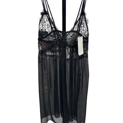 Flora Elegant Black intimate Lace Chemise