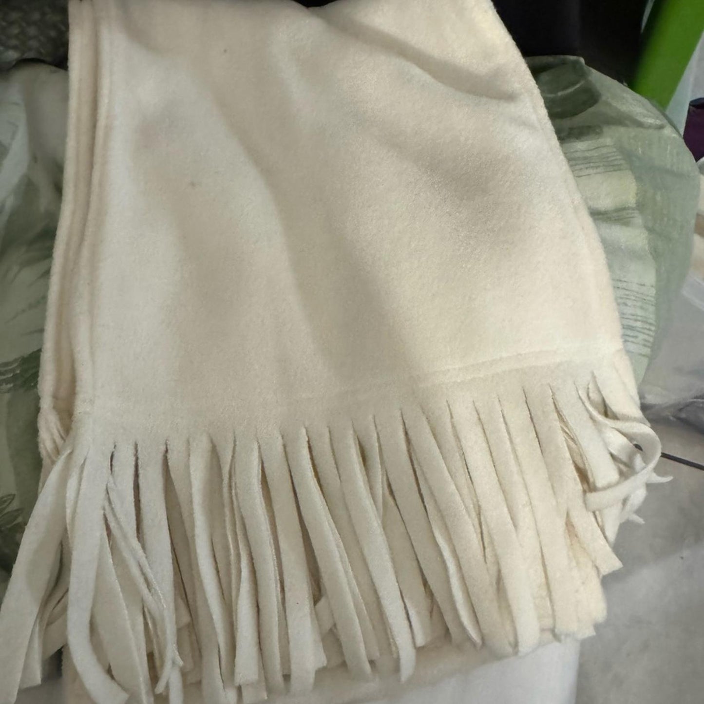 Pre-Love Elegant Cream Scarf