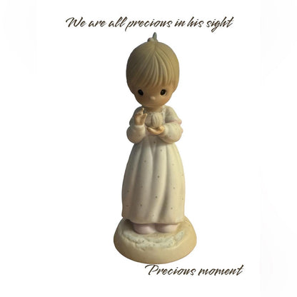 “ we are all precious in his sight” Figurine
 precious moments