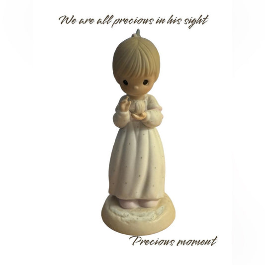 “ we are all precious in his sight” Figurine
 precious moments