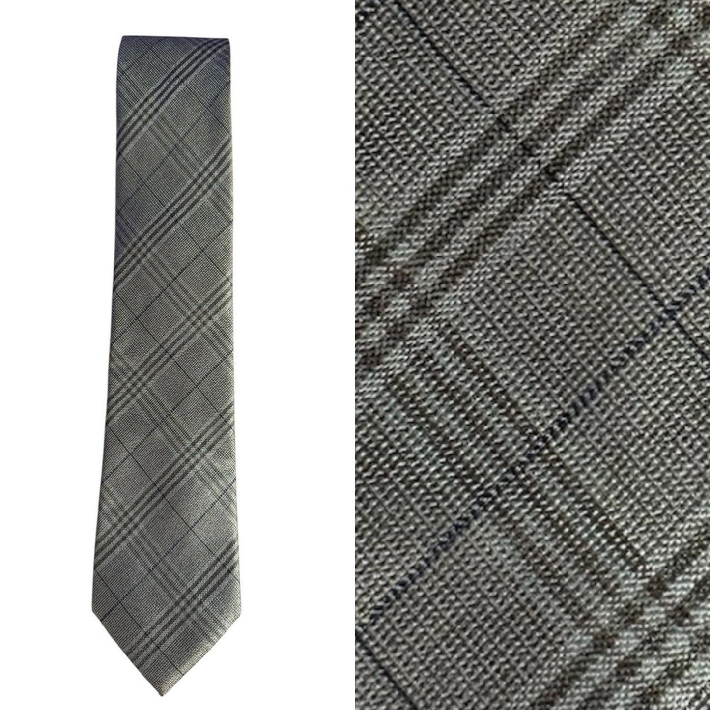 Tommy Hilfiger Gray Plaid Men's Tie