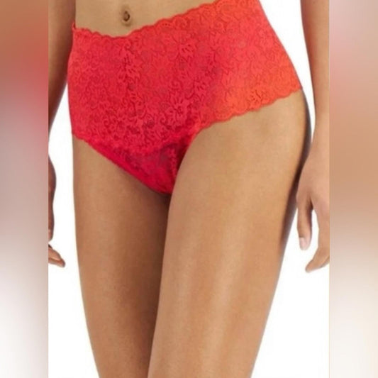 INC High waist Lace Thong Women's Intimates in Red,
