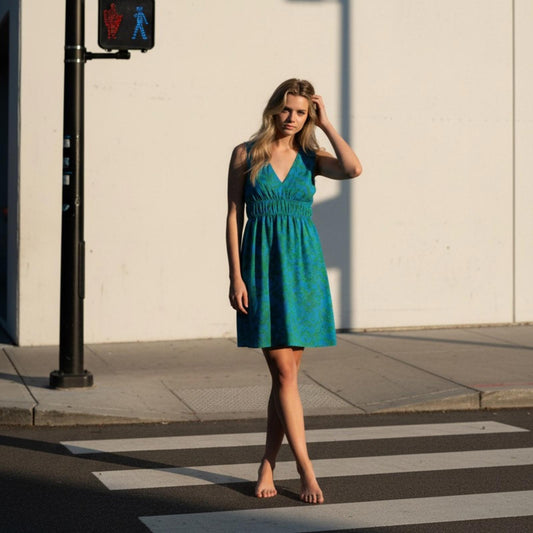 Adrianna Papell Vibrant Blue Mini Dress