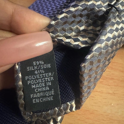 Michael Kors Elegant Gray, Gold, Tan Men's Tie