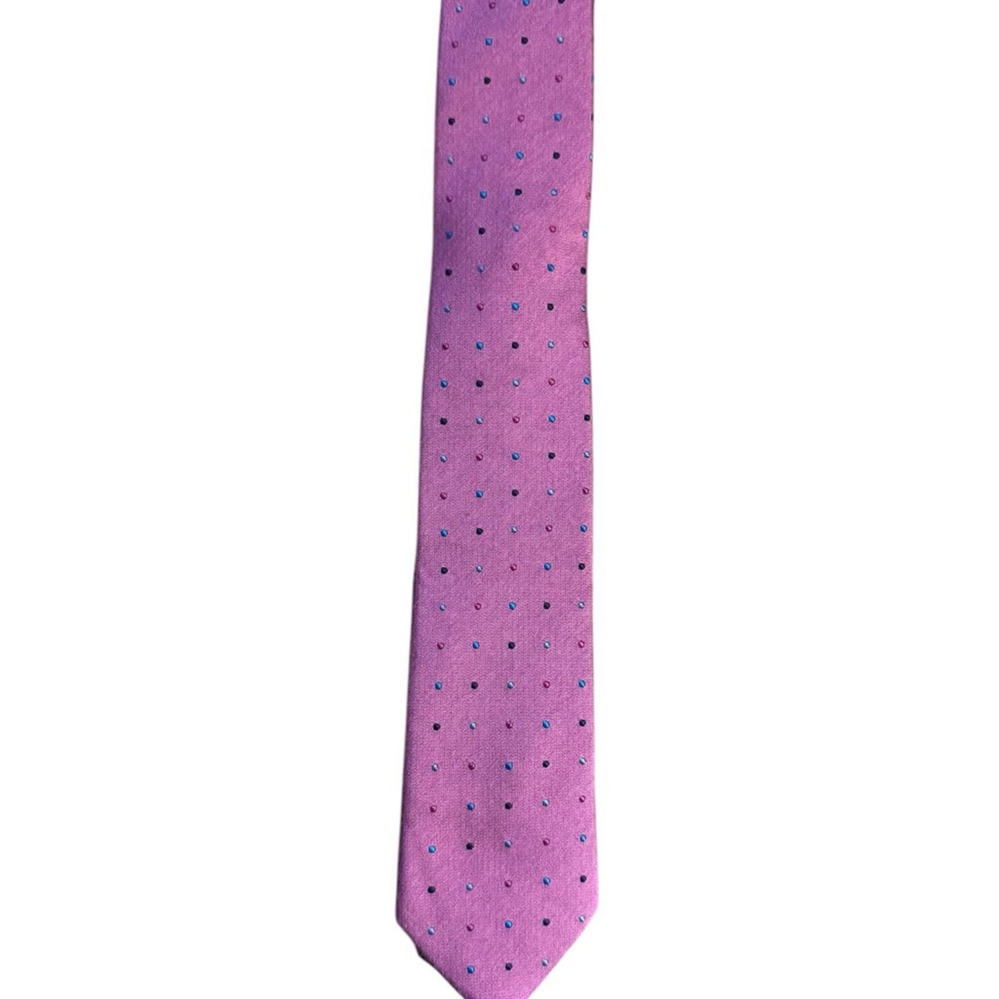 Unck Label-Elegant purple Polka Dot Tie