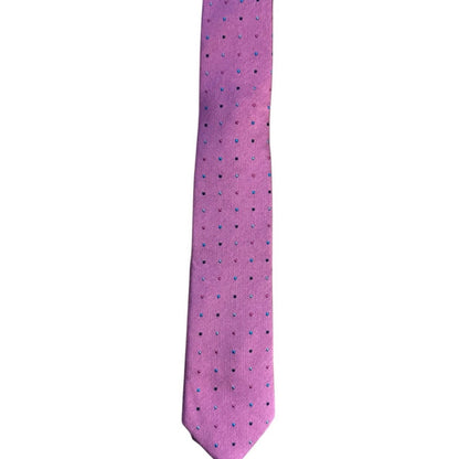 Unck Label-Elegant purple Polka Dot Tie