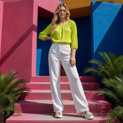 Vince Camuto Vibrant Yellow Blouse