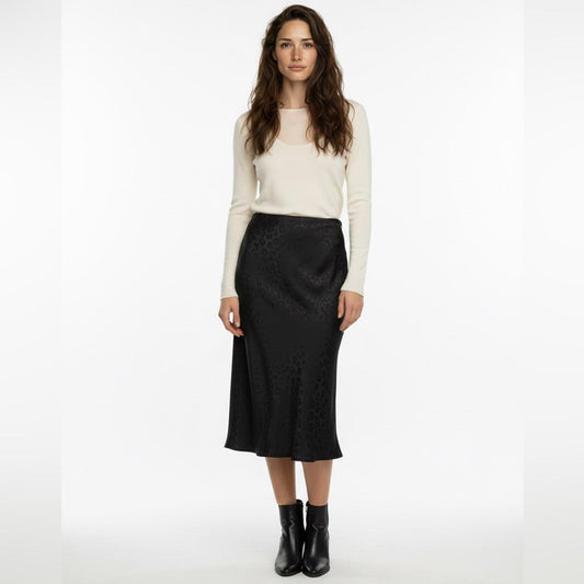 Lucky Brand Black Midi Skirt