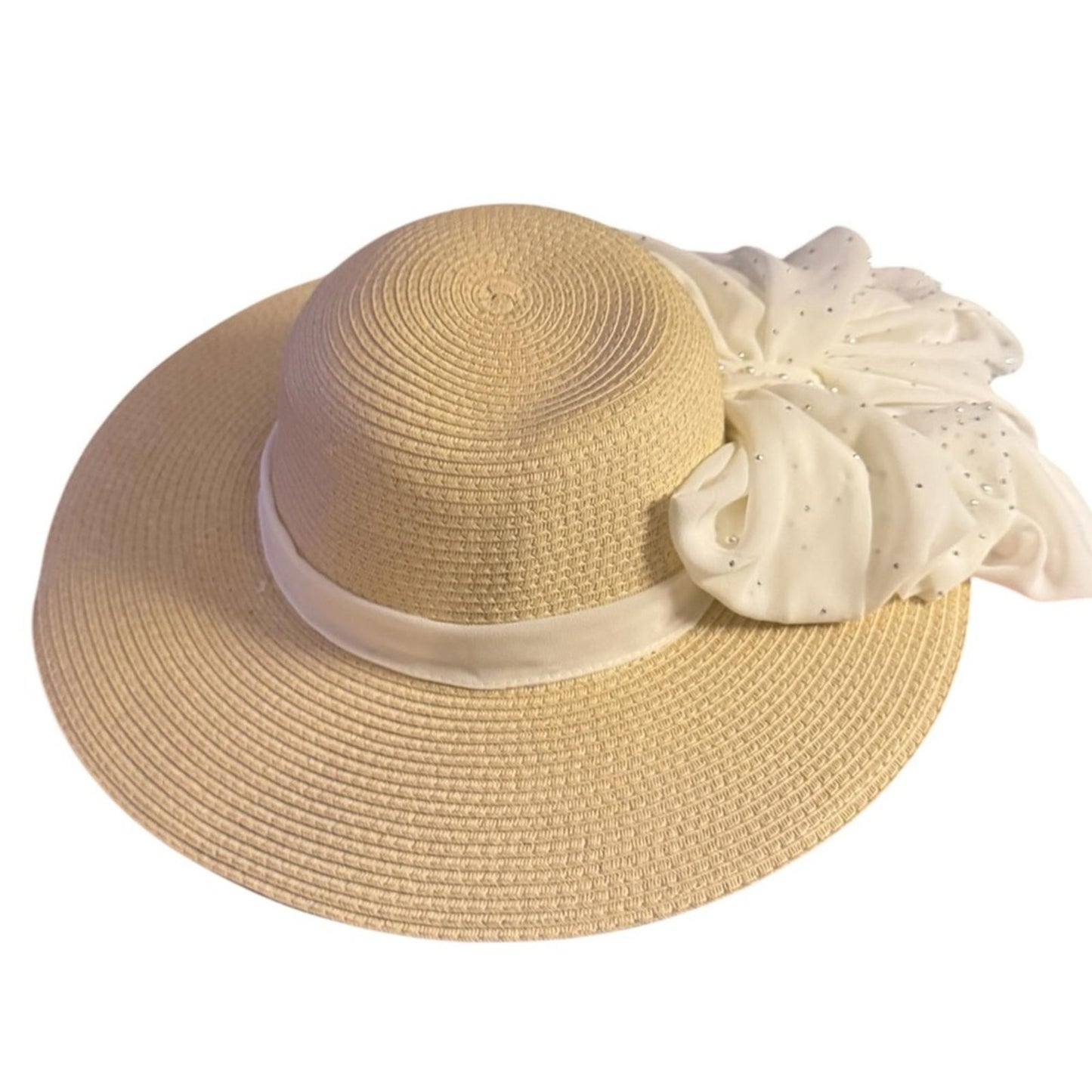 Style & Co. Elegant Tan and white Women's Sun Hat