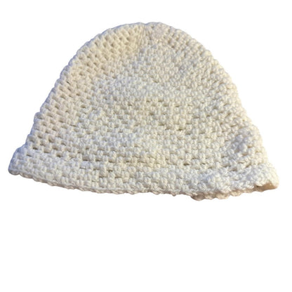Cozy White Knit Beanie