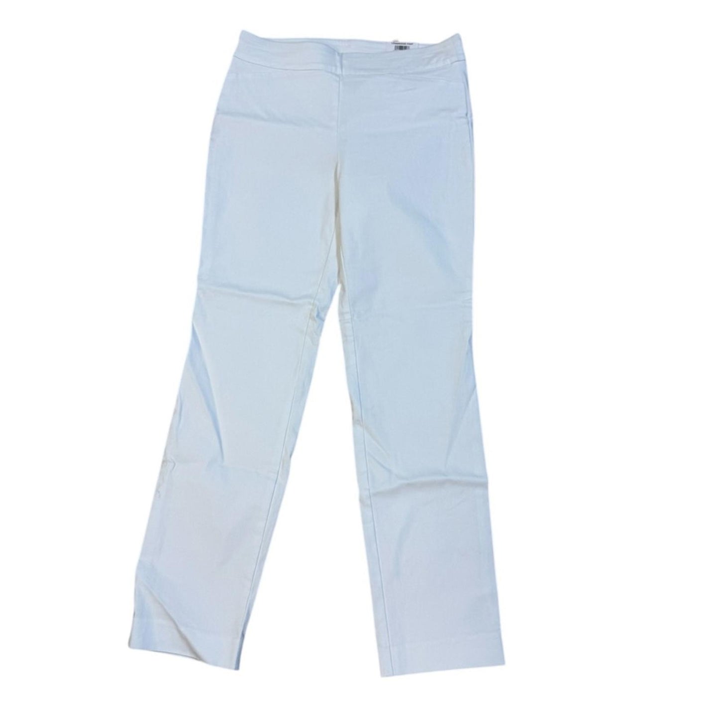 JM Collection Women's White Ankle Pants