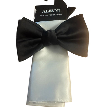 Alfani Black and White Bow Tie Set