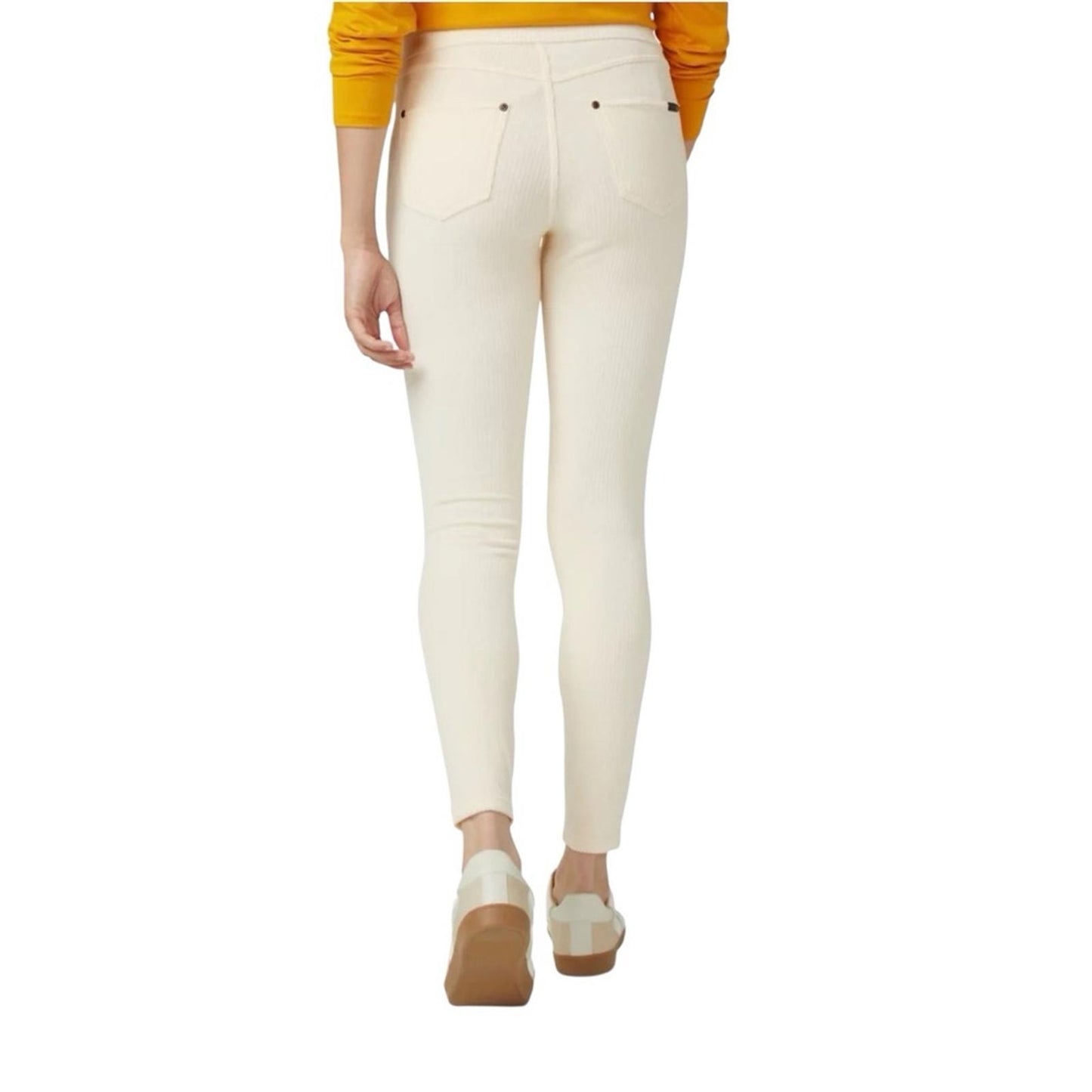 HUE Women's Cream Skinny Jeans