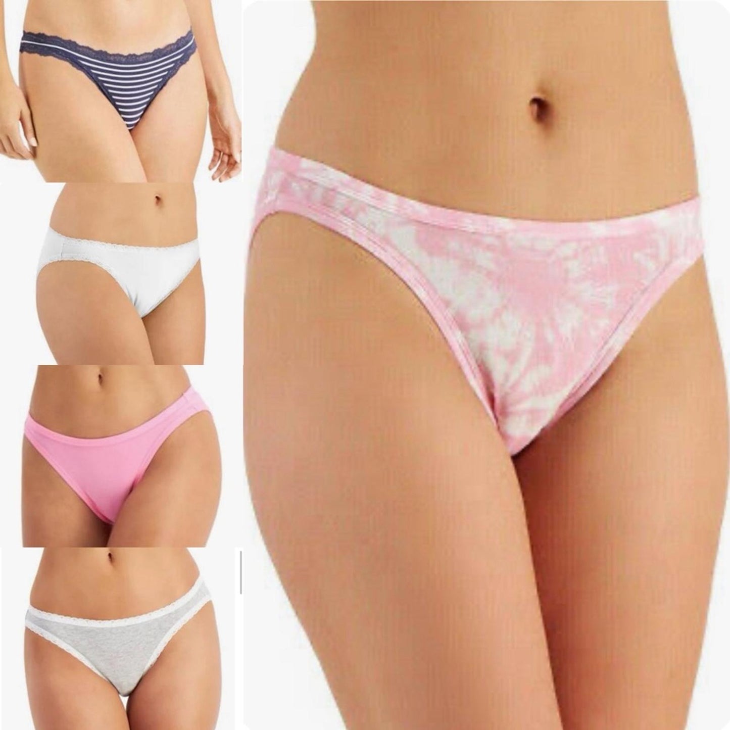 Set/5 Jenni Assorted Women's Core Bikini Panties Set