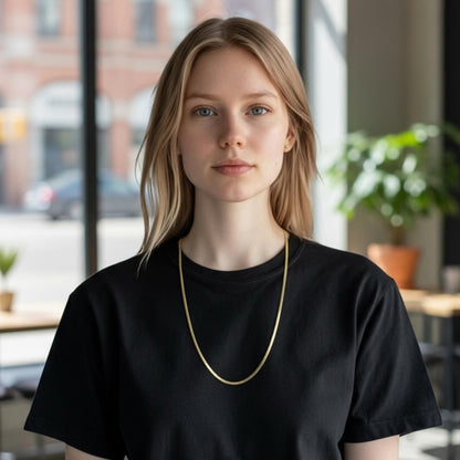 Claire's Sleek Gold Necklace for Women
