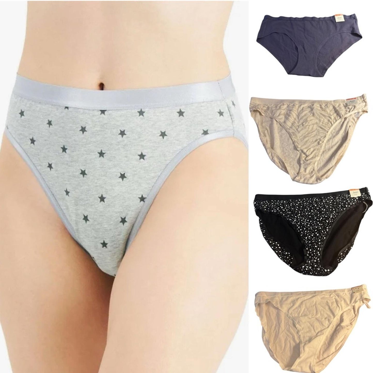Set/5 Jenni Patterned Panties Set