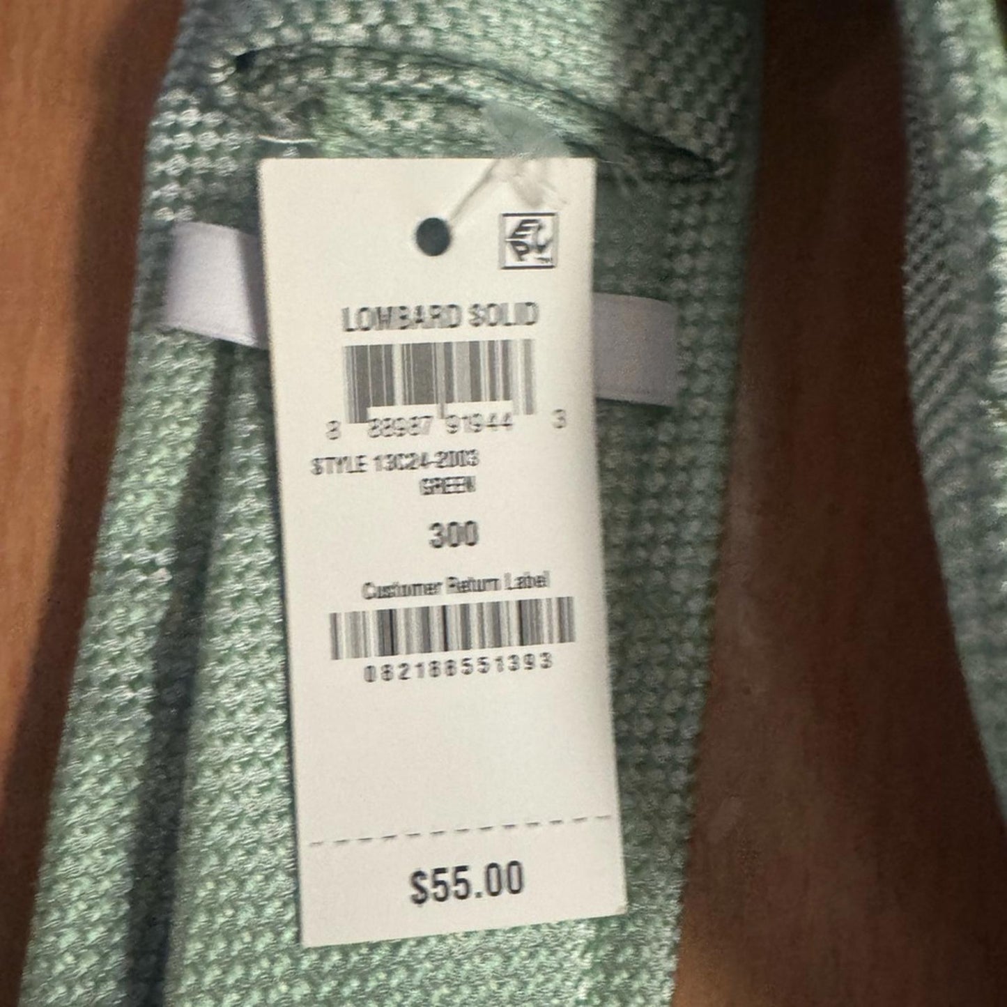 Bar III Mint Green Men's Tie