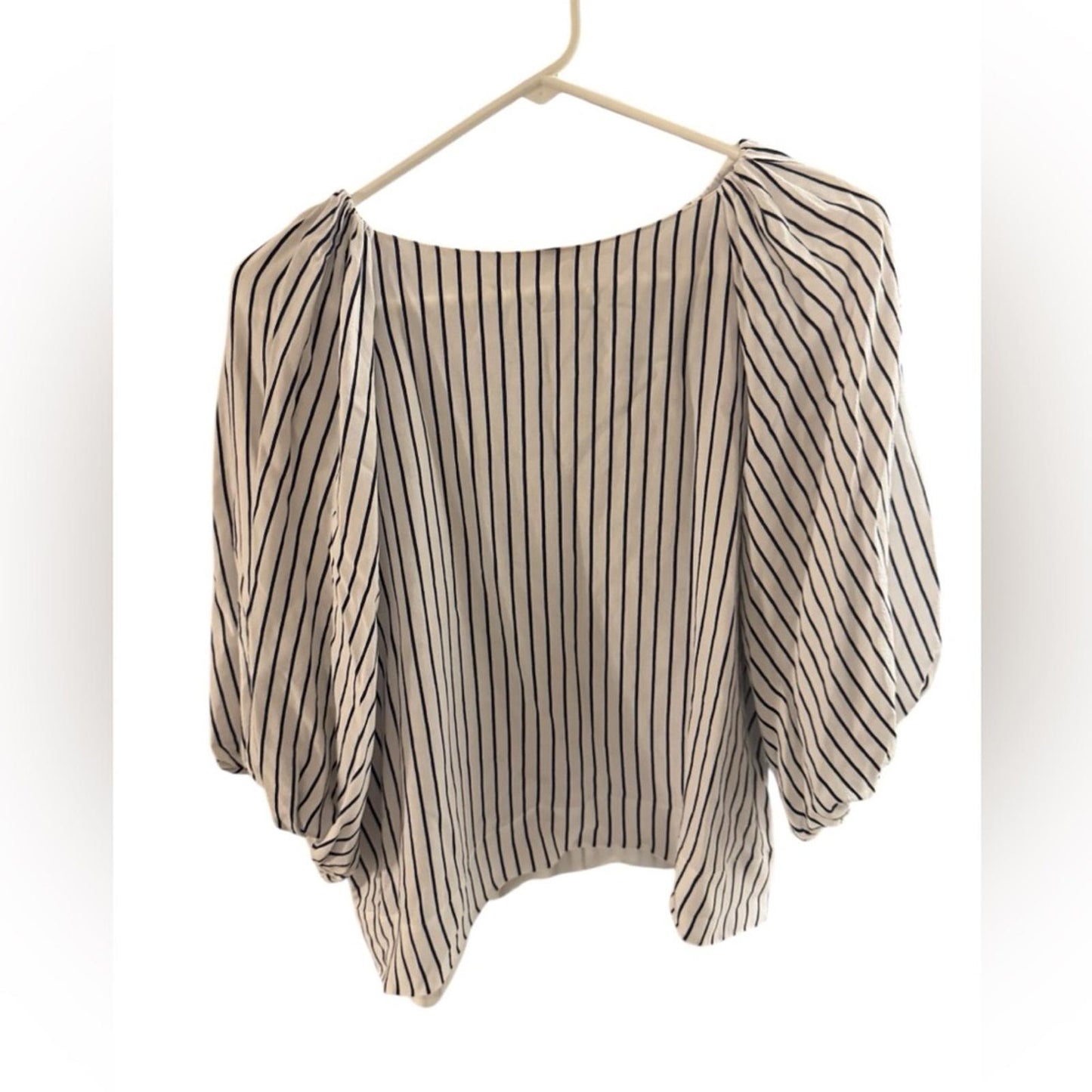 Pre-Love Massimo Dutti Black and White Striped Blouse