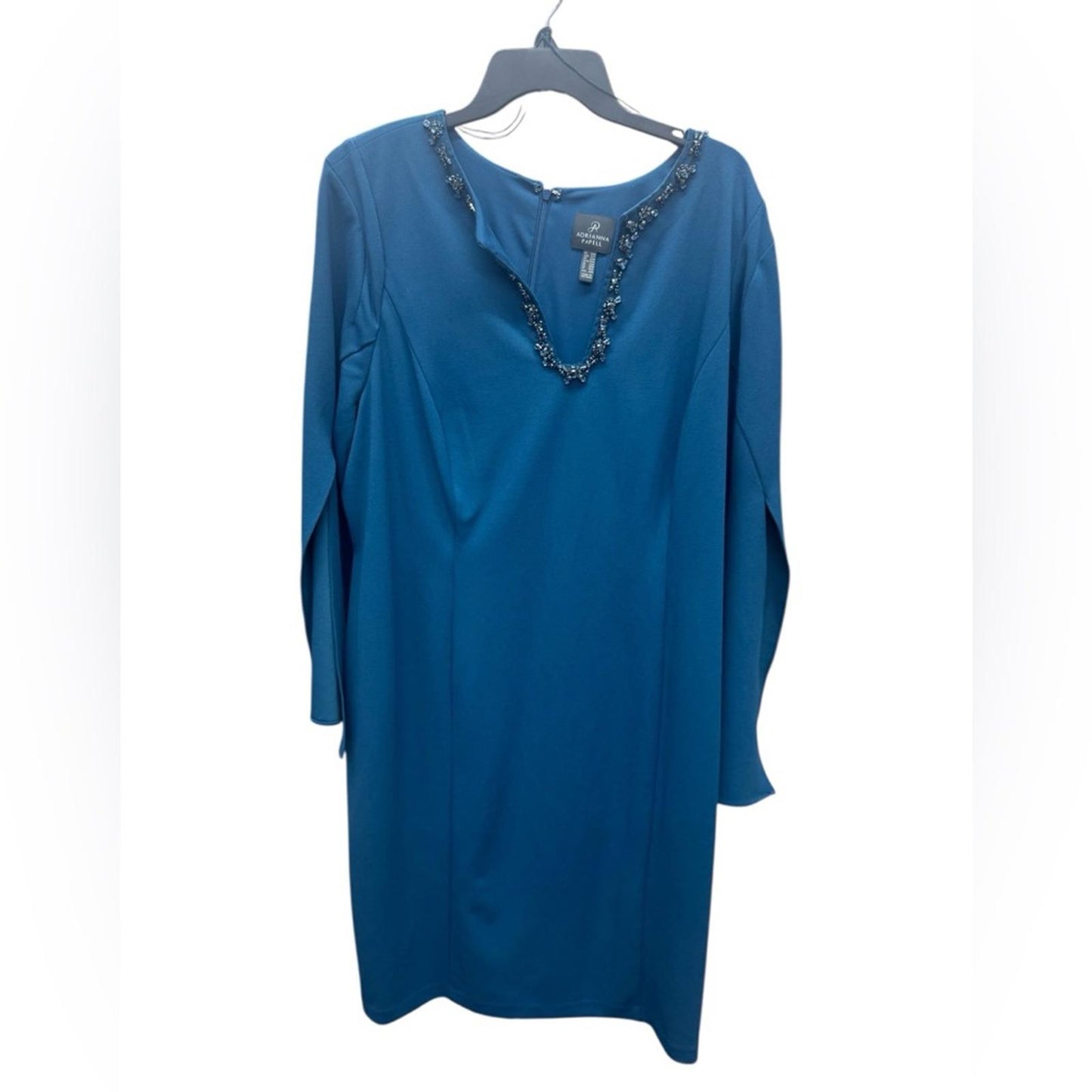Adrianna Papell Royal Blue Long Sleeve Dress