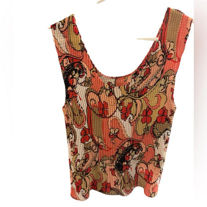 Pre-Love Elegant Multicolor Sleeveless Top